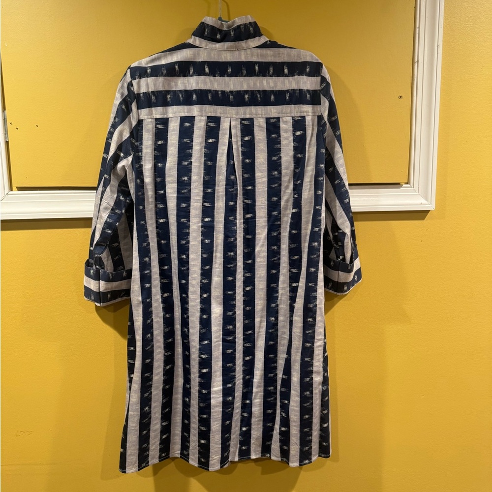Tuckernuck Navy and White Striped Midi Dress - Picture 6 of 6
